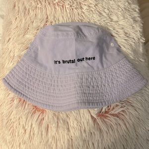 Olivia Rodrigo purple bucket hat official merch brutal